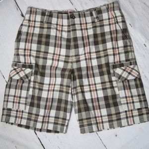 Izod Plaid Shorts Size 36